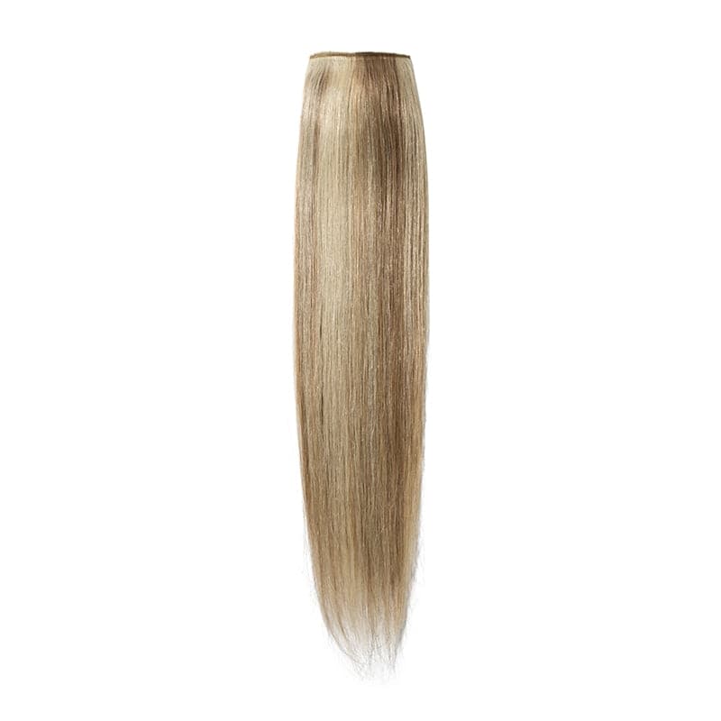 Bronde Highlights Clip In Human Hair Extensions Single Weft Light Volume E-LITCHI® Hair