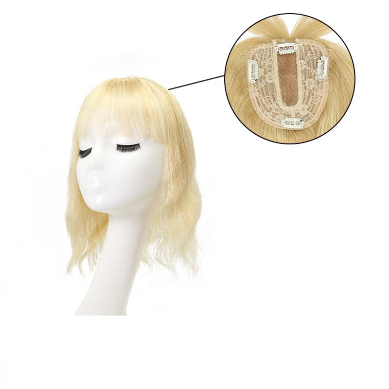 human hair toppers with highlights