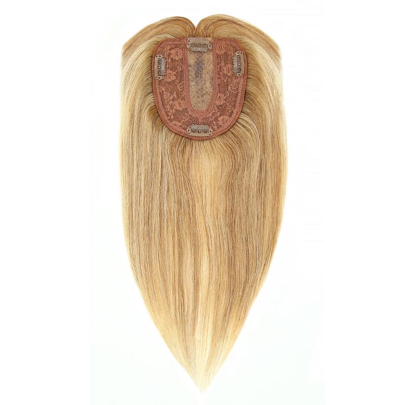 Susan ︳Blonde Highlights Human Hair Topper With Bang For Women Thinning Crown 10*12cm Base E-LITCHI