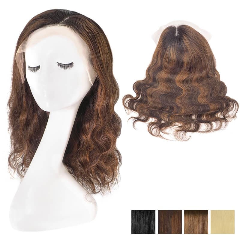 Lace Front Human Hair Wigs 13x4 Straight or Wavy Side Parted Long Hairstyle All Shades