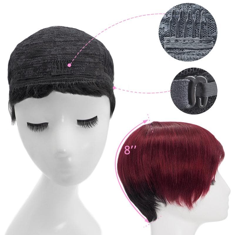 human hair short wigs