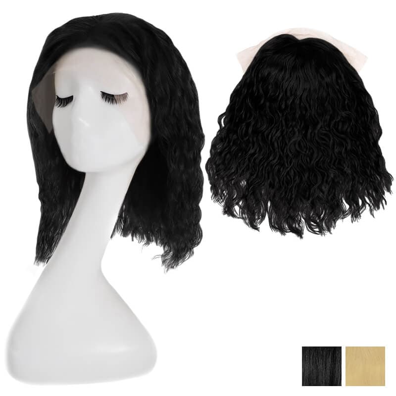 Lace Front 13x4 Echthaar-Perücken, Bob, gewellt oder gerade, Seitenscheitel oder Mittelscheitel, alle Farbtöne