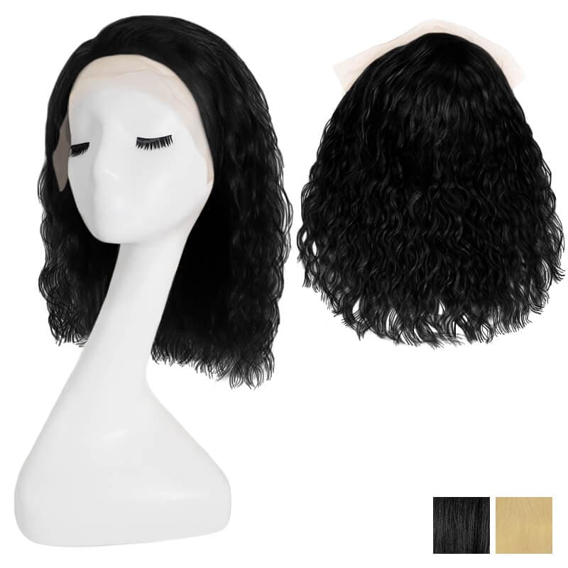 Lace Front 13x4 Echthaar-Perücken, Bob, gewellt oder gerade, Seitenscheitel oder Mittelscheitel, alle Farbtöne