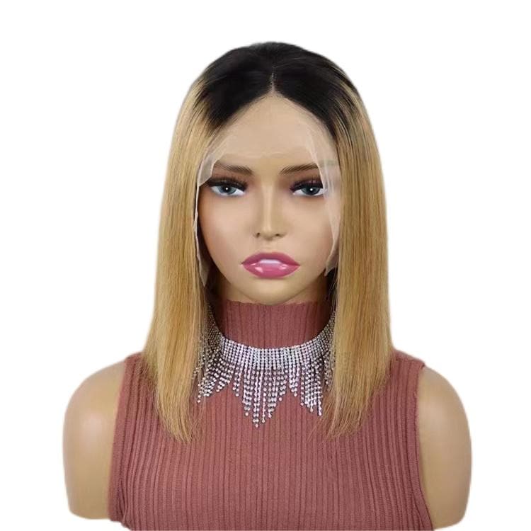 Lace Front Blonde Hair | Short Bob Wig Human Hair | E-LITCHI Hair