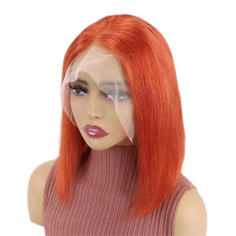 Ginger Short Bob Wigs | Front Straight Wigs | E-LITCHI Hair