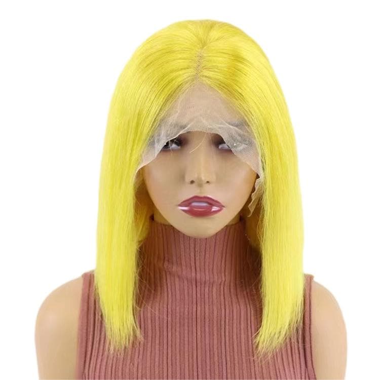 Parted Hairstyles Wigs | Yellow Hair Wigs | E-LITCHI Hair