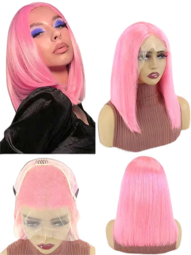 pink wig