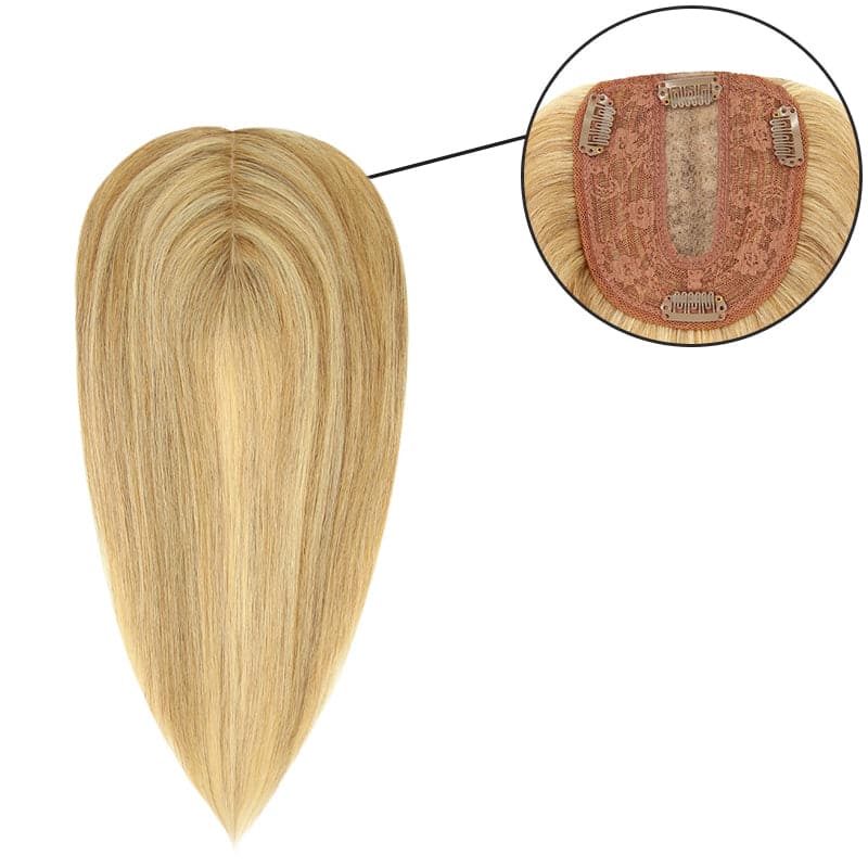 human hair toppers with highlights