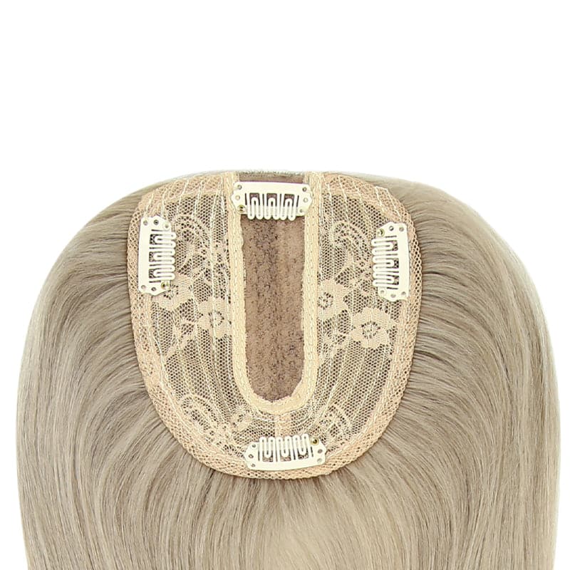 Susan ︳Gray 10*12 Silk Base Human Hair Topper E-LITCHI
