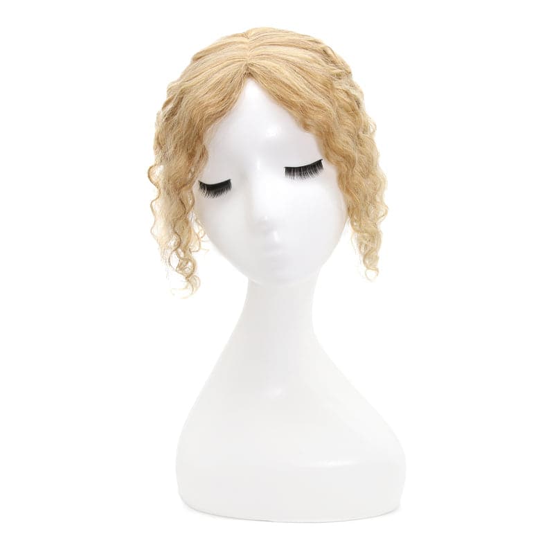 Susan ︳Bronde Highlight Curly Human Hair Topper For Thinning Crown 10*12cm Silk Base E-LITCHI® Hair