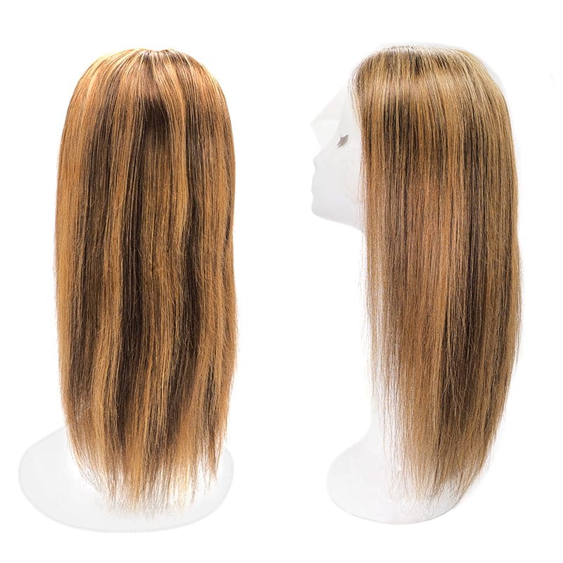 Lace Front Human Hair Long Wigs 13x4 Straight Black Ombre Mix Bronde Auburn Side Part E-LITCHI Hair