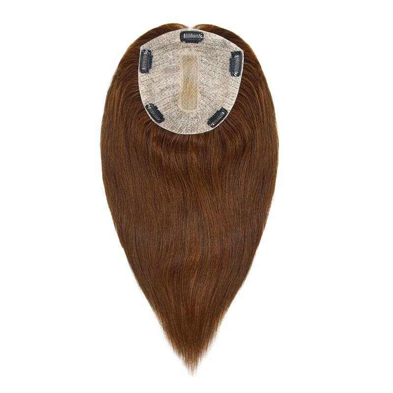 extra large silk base human hair topper for thinning hair