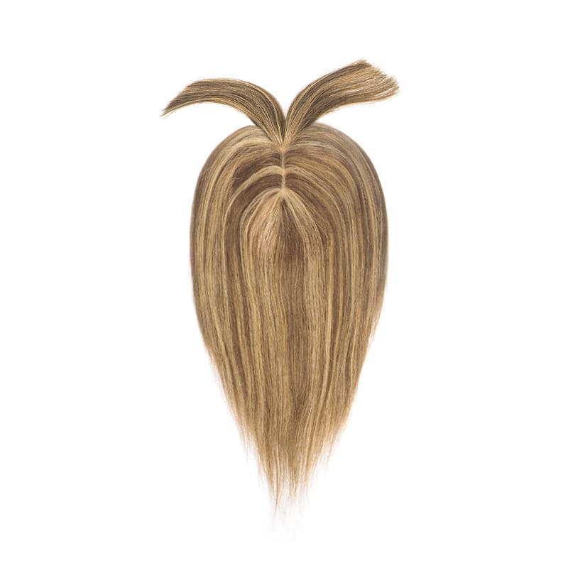 Human Hair Topper With Bangs 15*16cm Base All Shades E-LITCHI