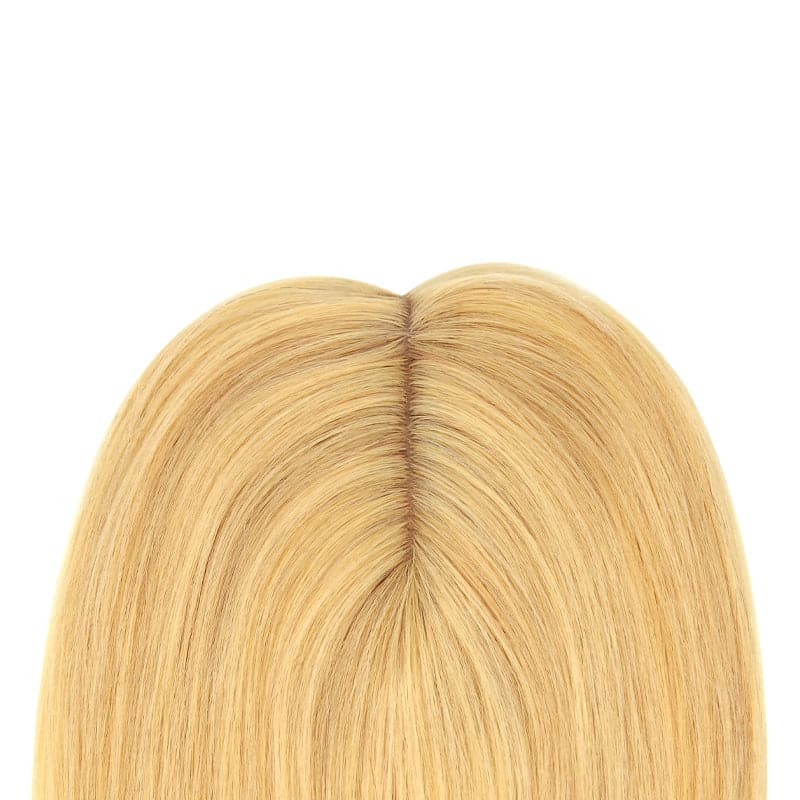 Susan ︳Natural Blonde Human Hair Topper For Women Thinning Crown 10*12cm Silk Base E-LITCHI