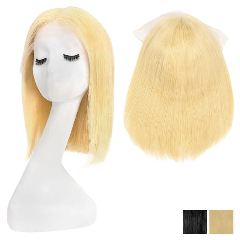Lace Front 13x4 Human Hair Wigs Bob Wavy or Straight Side Parted or Middle Parted All Shades