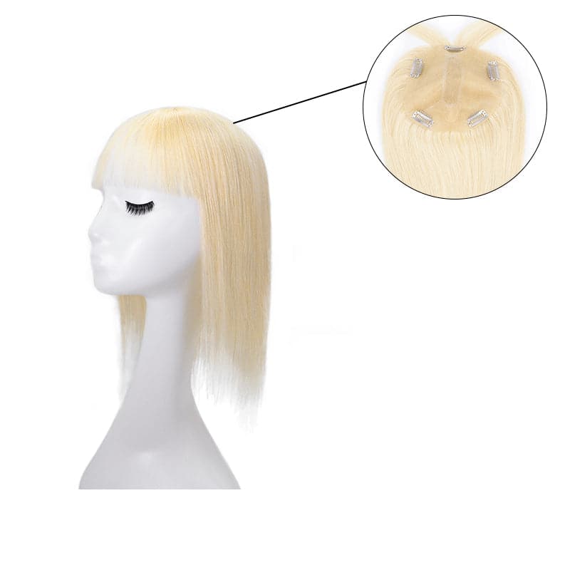 Bleach Blonde Hair Toppers | Thinning Hair Toppers | E-LITCHI Hair