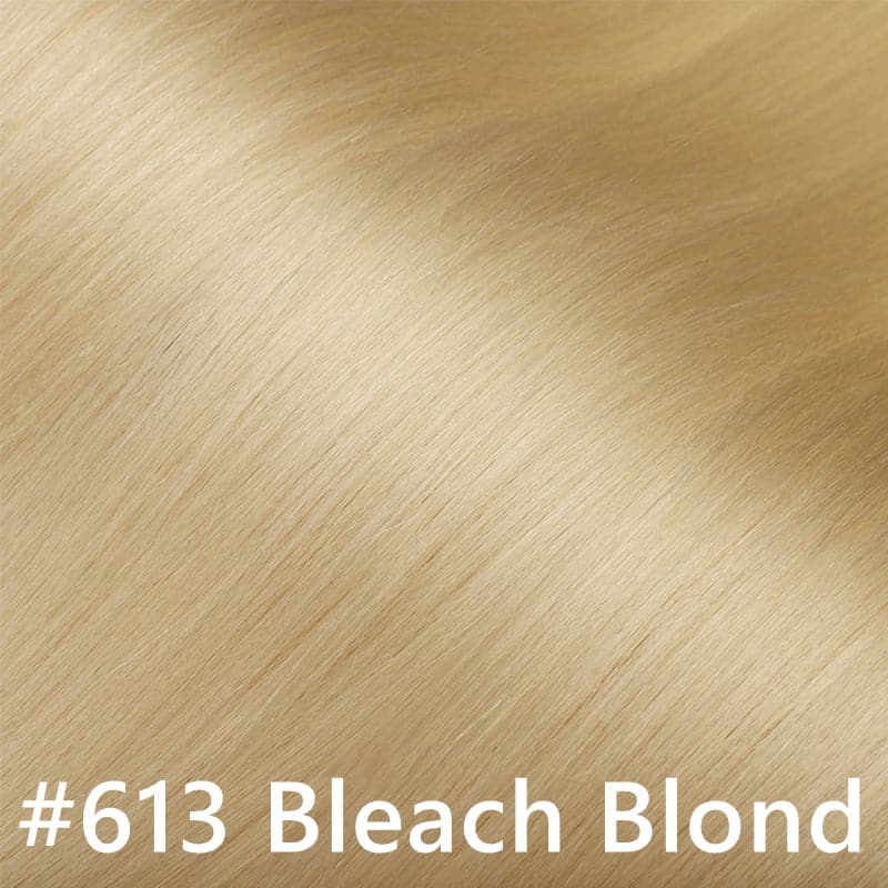 Blonde Human Hair Color Swatch - Natural Blonde Platinum Blonde Bleach Blonde E-LITCHI Hair