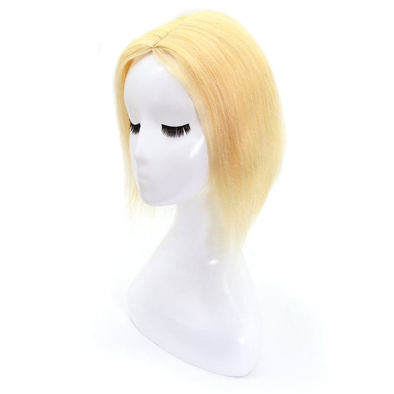 Susan ︳Natural Blonde Human Hair Topper For Women Thinning Crown 10*12cm Silk Base E-LITCHI