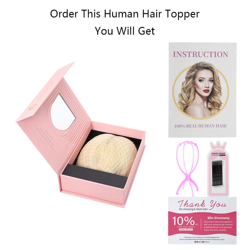 salt and pepper human hair toppers