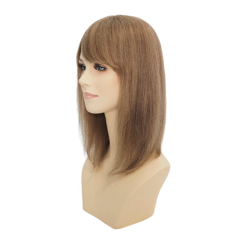 Light Brown Hair Topper | Bangs For Women Wig | E-LITCHI Hair