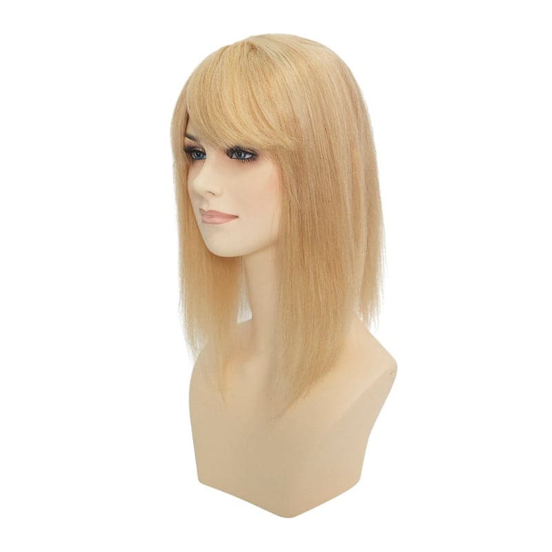 Blonde Highlights Bangs | Human Hair Topper | E-LITCHI Hair