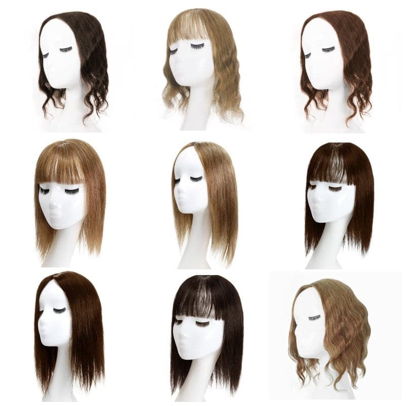 Brown 13*15cm Silk Base Human Hair Topper E-LITCHI