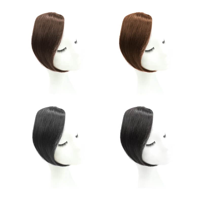 Clearance Human Hair Side Bangs Clip In 4 Colors