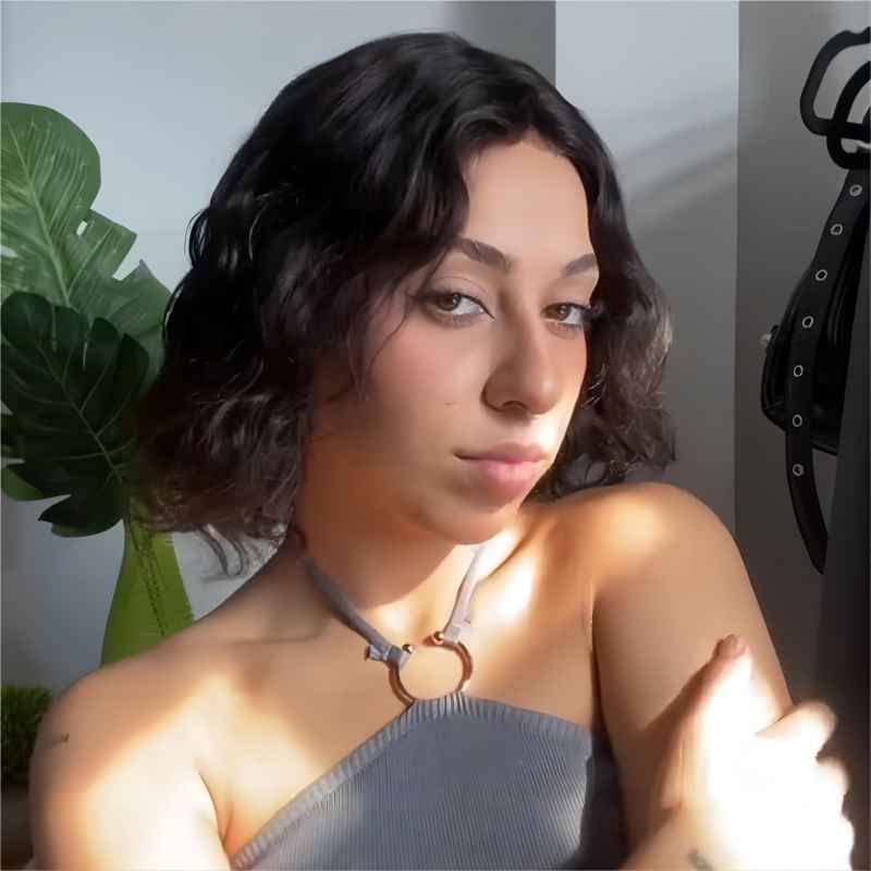 Short Shoulder Length Jet Black | Wavy Human Hair Wigs | E-LITCHI Hair