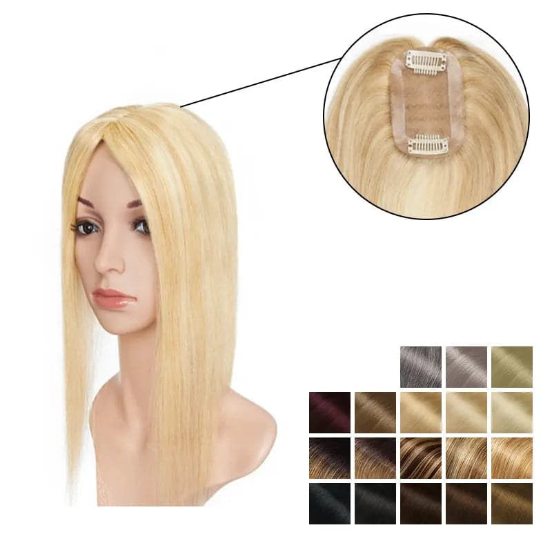 Daisy ︳Human Hair Topper For Women Thinning Crown 6*9cm Clearance E-LITCHI