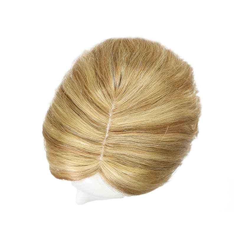 Susan ︳Bronde Highlight Wavy Human Hair Topper For Thinning Crown 10*12cm Silk Base E-LITCHI® Hair