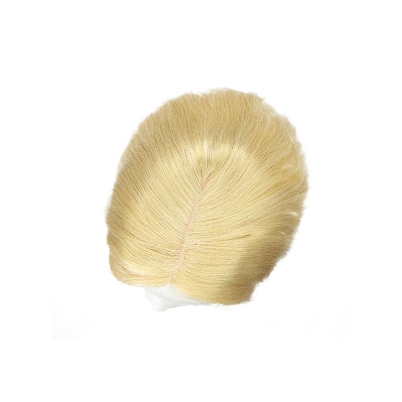 Susan ︳Wavy Human Hair Topper For Thinning Crown 10*12cm Silk Base Bleach Blonde E-LITCHI® Hair