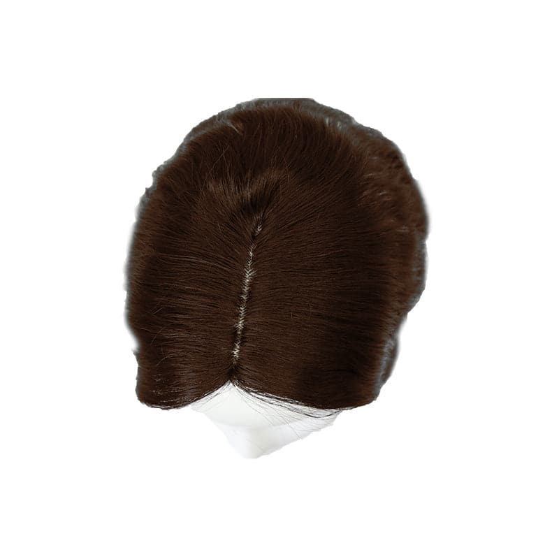 Susan ︳Wavy Human Hair Topper For Thinning Crown 10*12cm Medium Brown Silk Base E-LITCHI