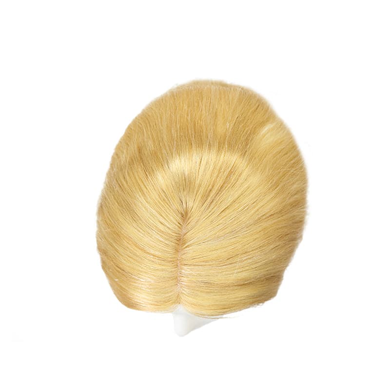 Susan ︳Wavy Human Hair Topper For Thinning Crown 10*12cm Silk Base Natural Blonde E-LITCHI® Hair