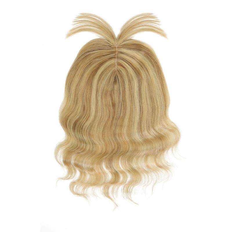 Susan ︳Bronde Highlight Human Hair Toppers For Thinning Crown 10*12cm Silk Base E-LITCHI® Hair