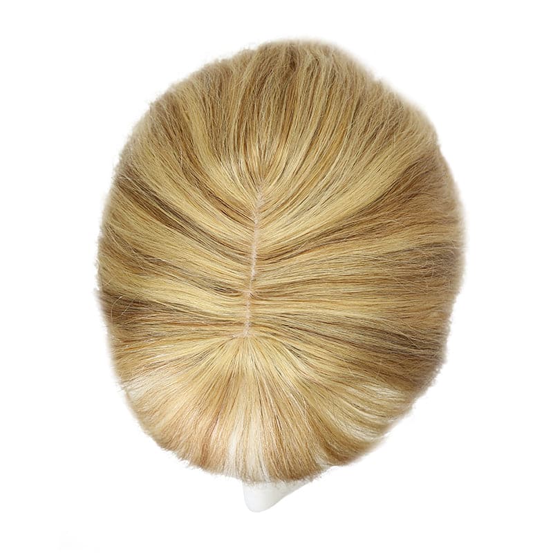 Susan ︳Bronde Highlight Human Hair Toppers For Thinning Crown 10*12cm Silk Base E-LITCHI® Hair