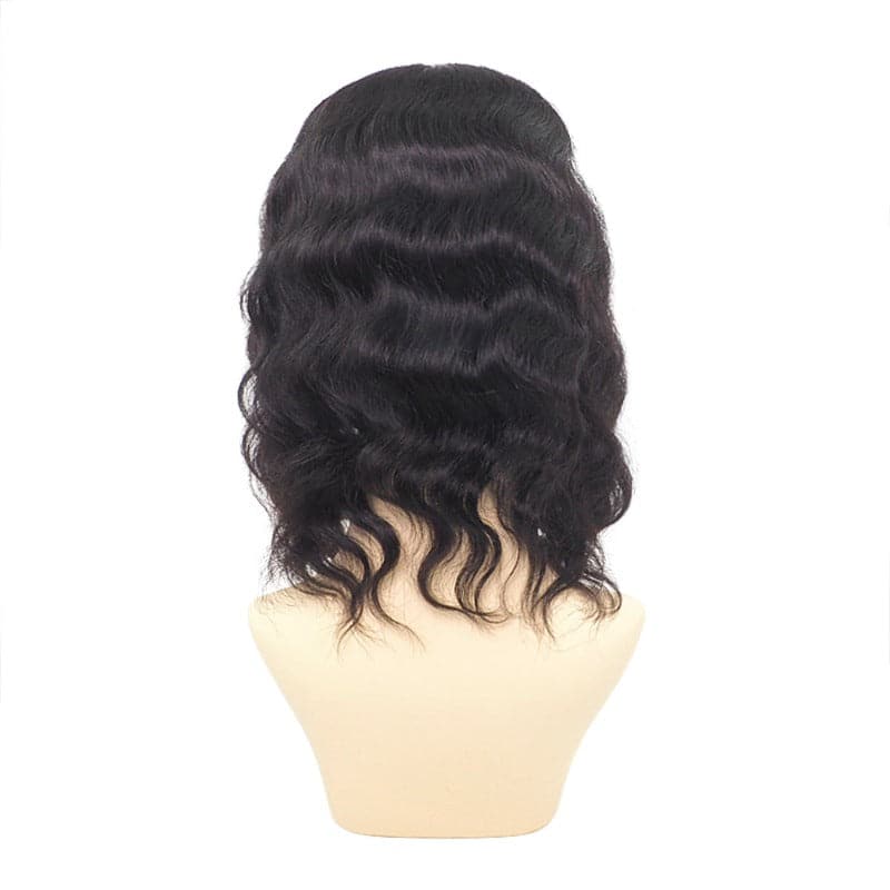 Human Hair Topper With Bangs