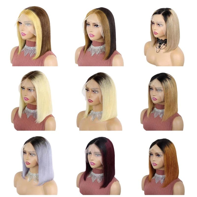 Money Short Bob Wigs | Human Hair Lace Front | E-LITCHI Hair
