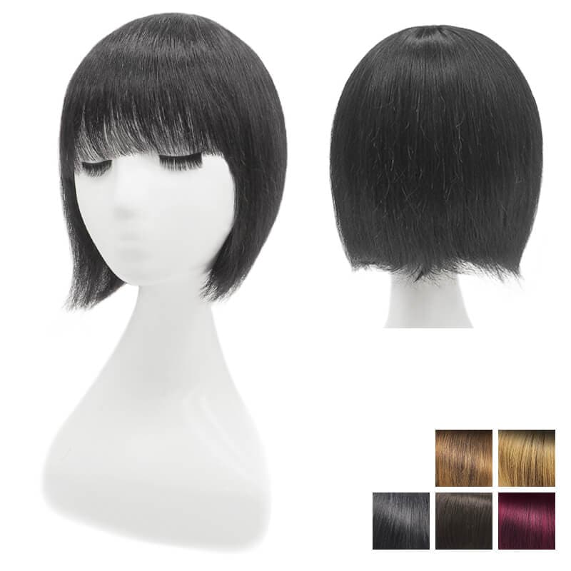 black bob wig with bangs