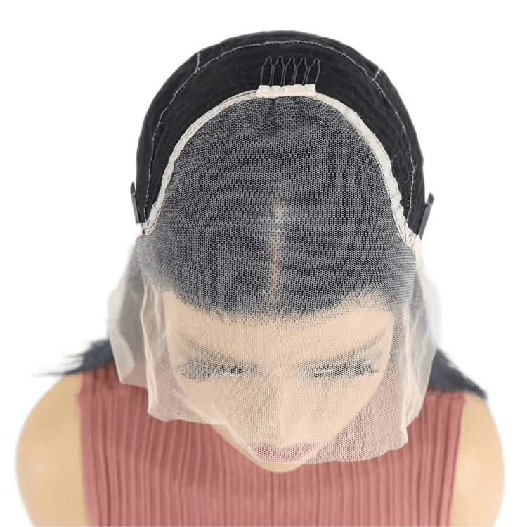 Short Bob Wigs Human Hair 13x4 Lace Front Straight Middle Parted Hairstyles All Shades