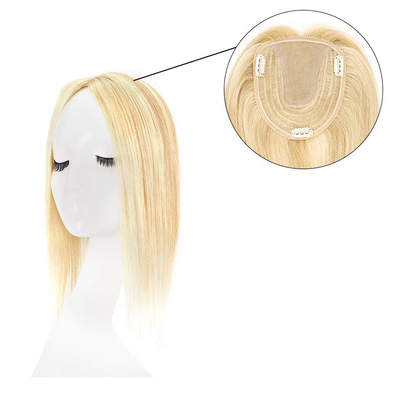 Best Caramel Topper | Straight Silk Base Topper | E-LITCHI Hair