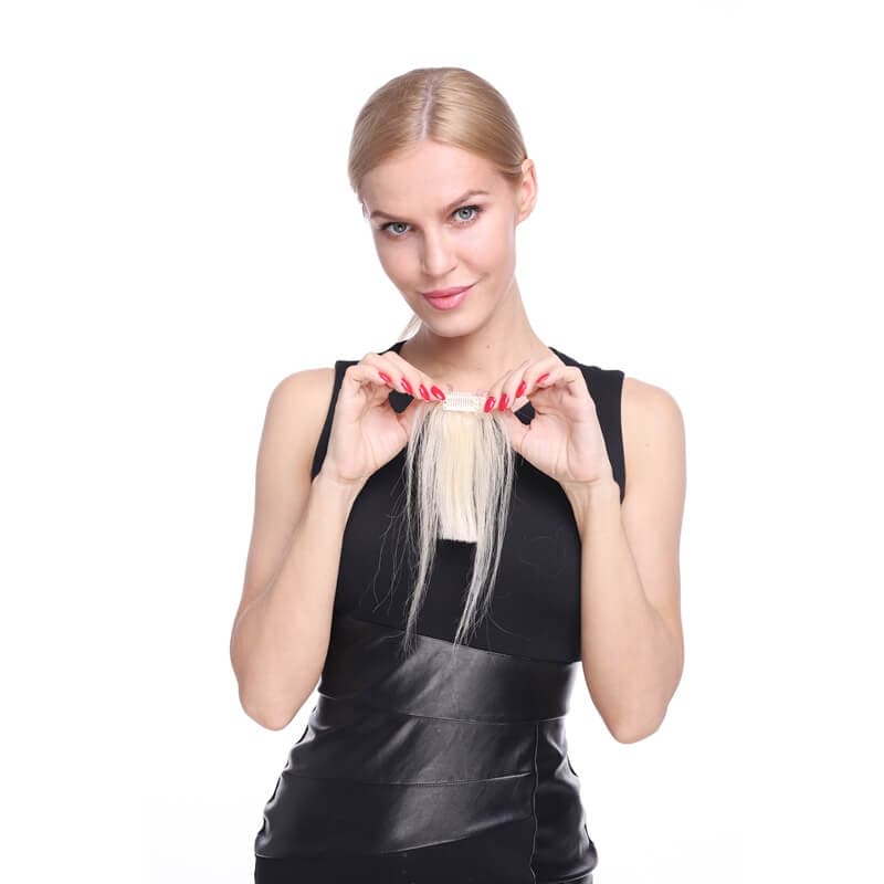 clip in human hair bangs