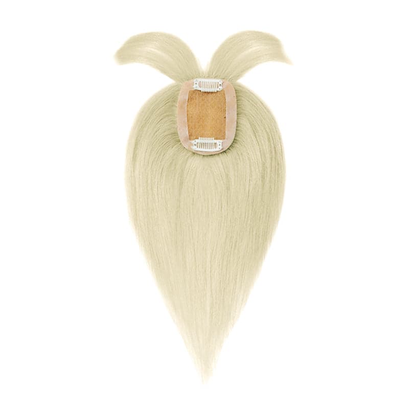 human hair topper with bang