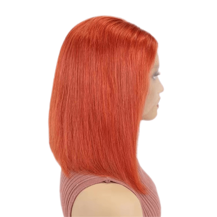 Short Bob Wigs Human Hair 13x4 Lace Front Straight Middle Parted Hairstyles All Shades