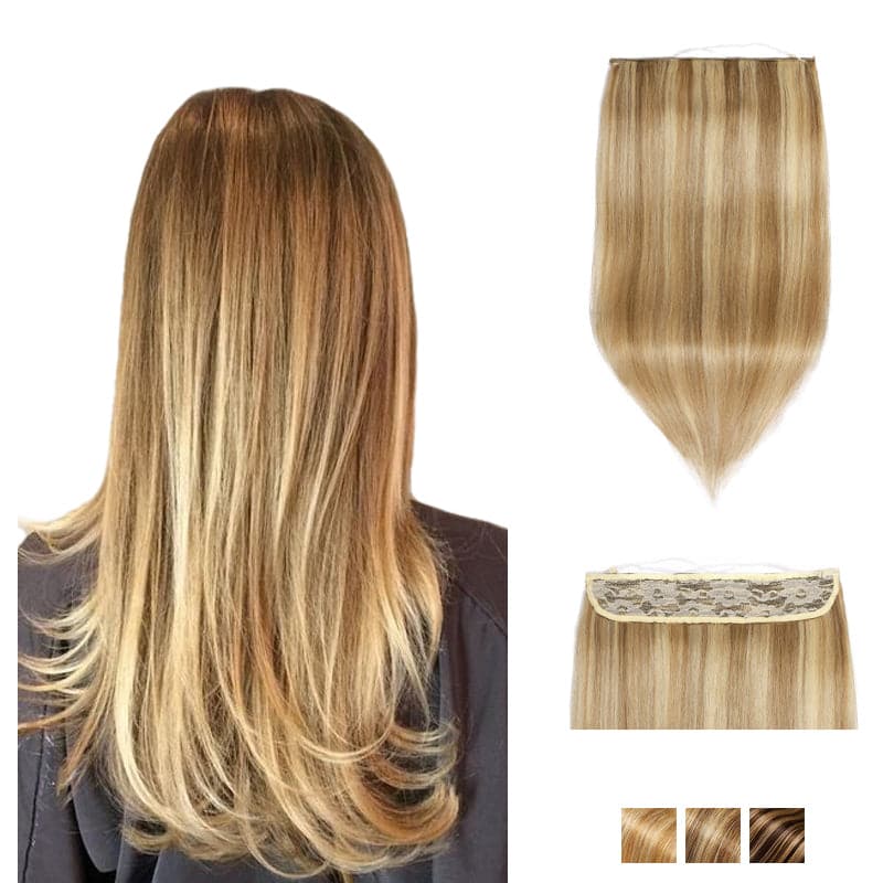 Highlights Halo Human Hair Extensions For Thin Hair E-litchi
