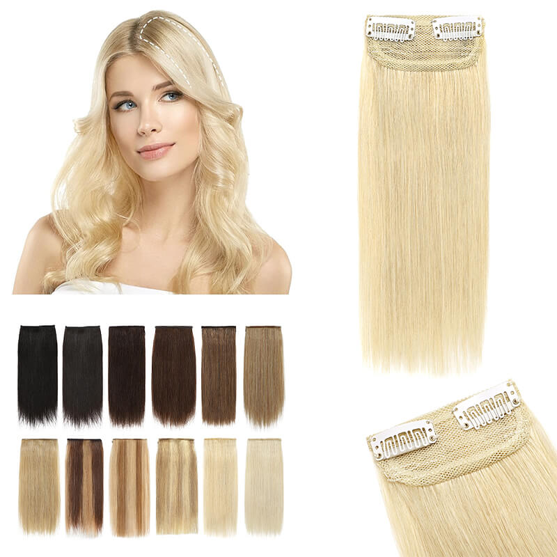 Premium Human Extensions | Hairpiece Clip Extensions | E-LITCHI Hair