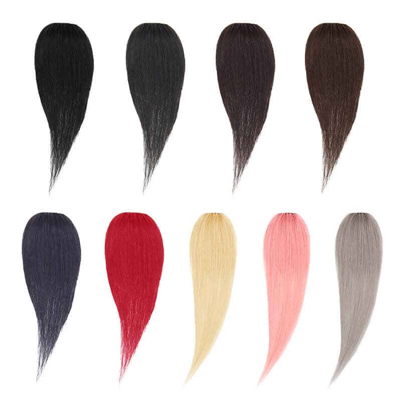 Single Clip In Human Hair Bang Full Fringe Right Hair Strand