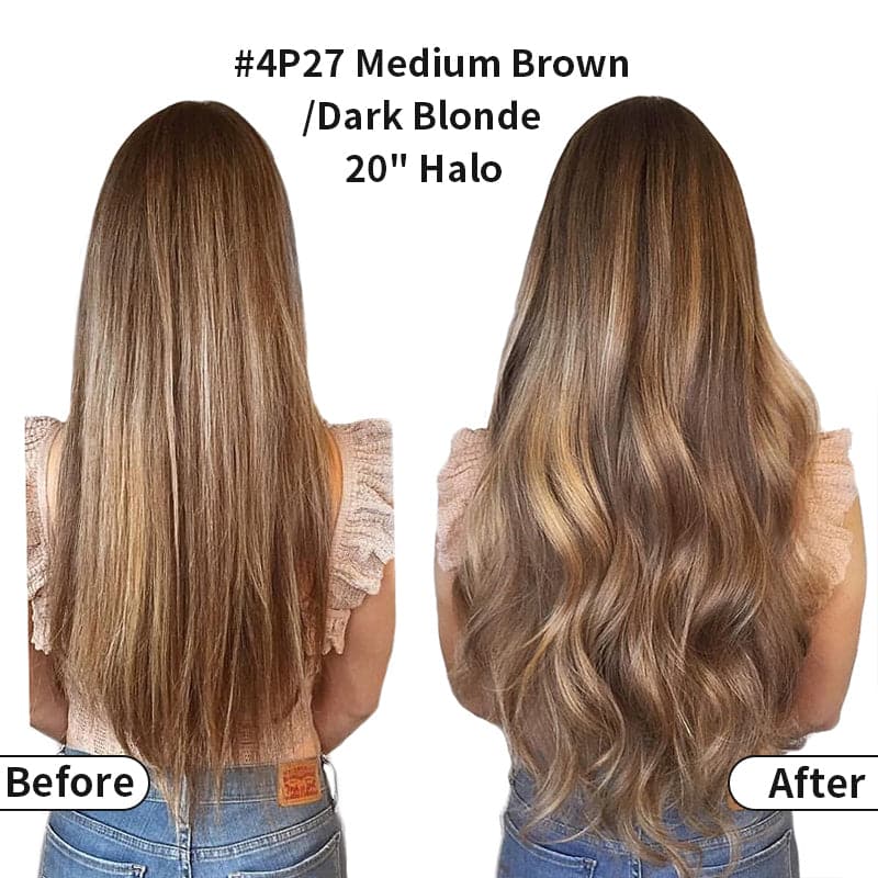 human hair halo extensions