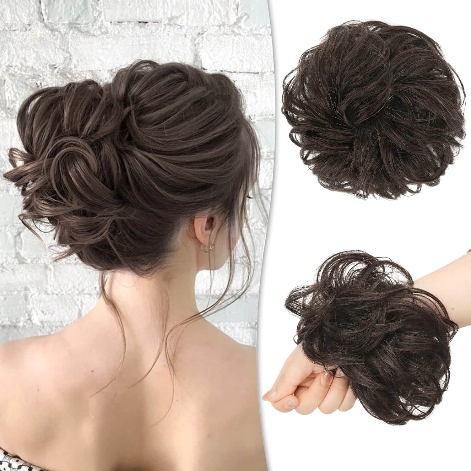 Wedding messy bun styles