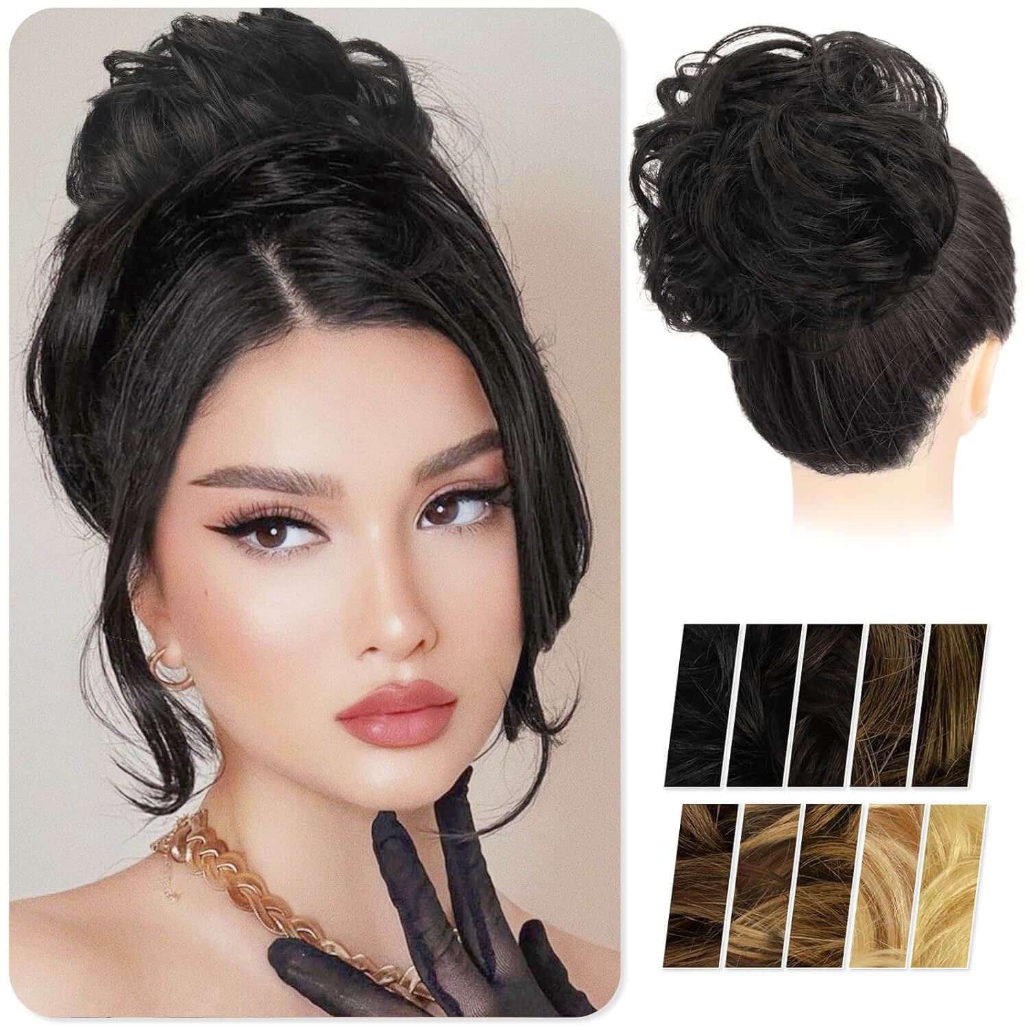 Quick messy bun solutions