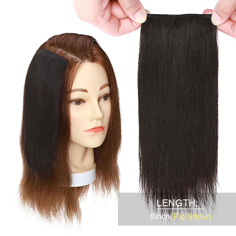 Human Hairpiece Clip In Hair Pads 13 Colors 2 Styles